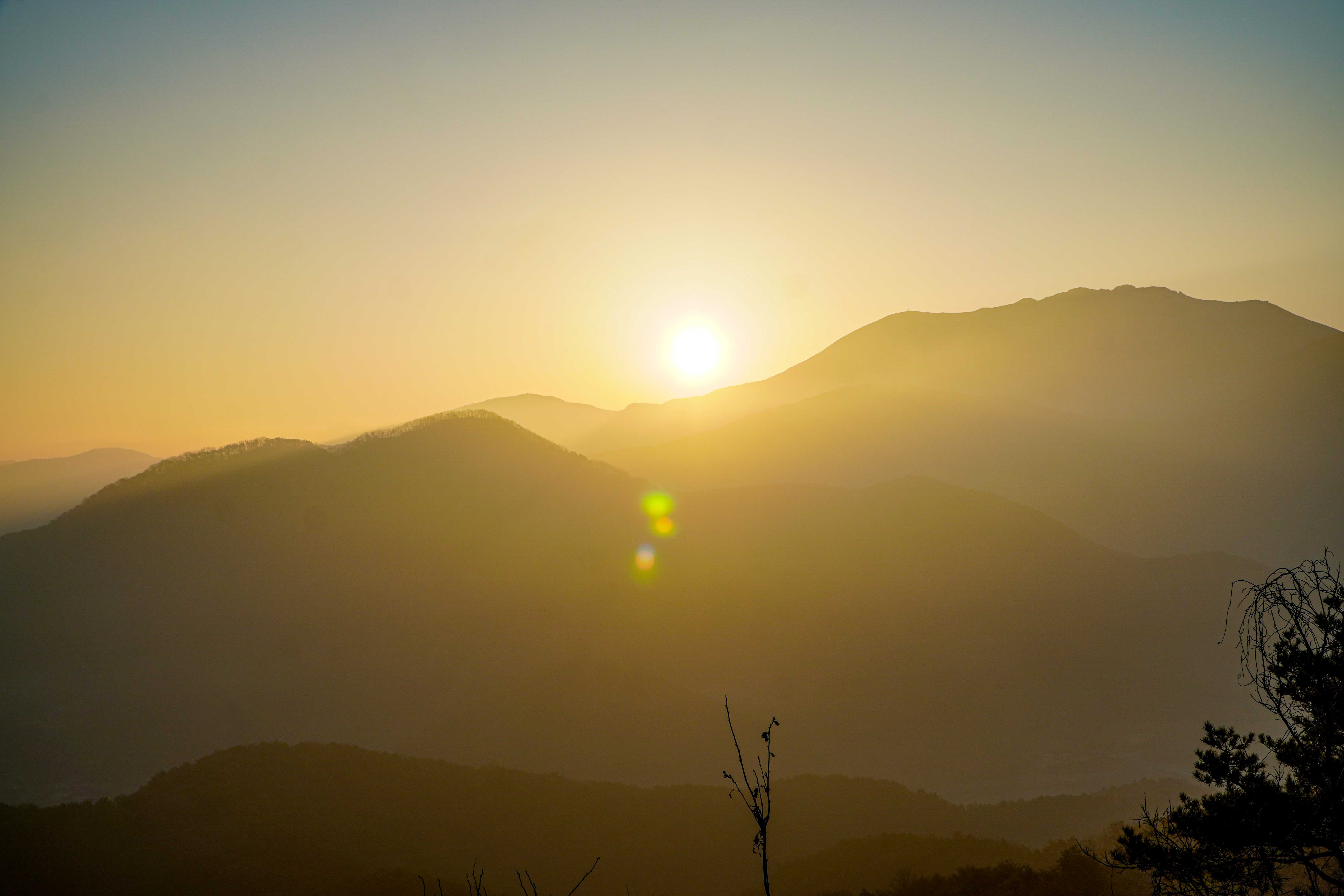 무등산 군왕봉 해돋이