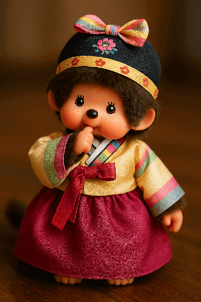 한복 몬치치 키링