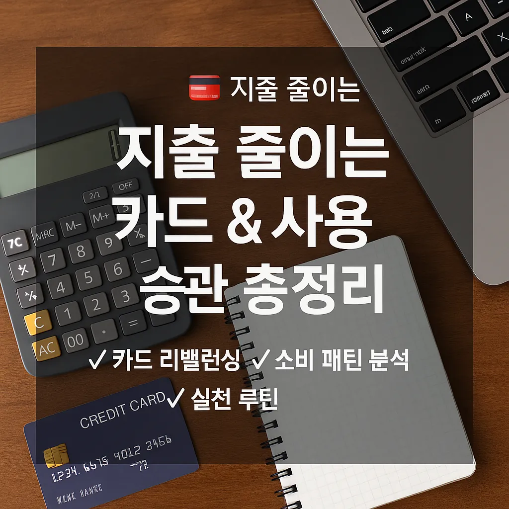 💳 똑똑한 소비의 시작! 지출을 줄이는 카드 추천과 사용 습관 총정리