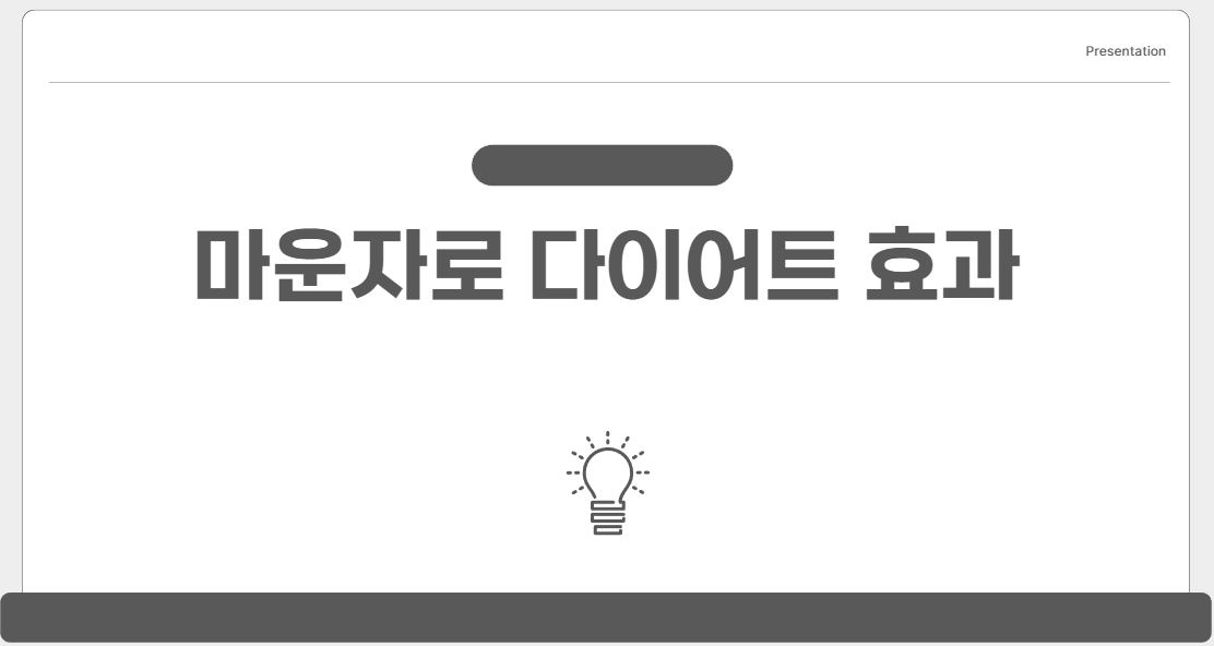 마운자로 다이어트 효과, 이것만 알면 끝