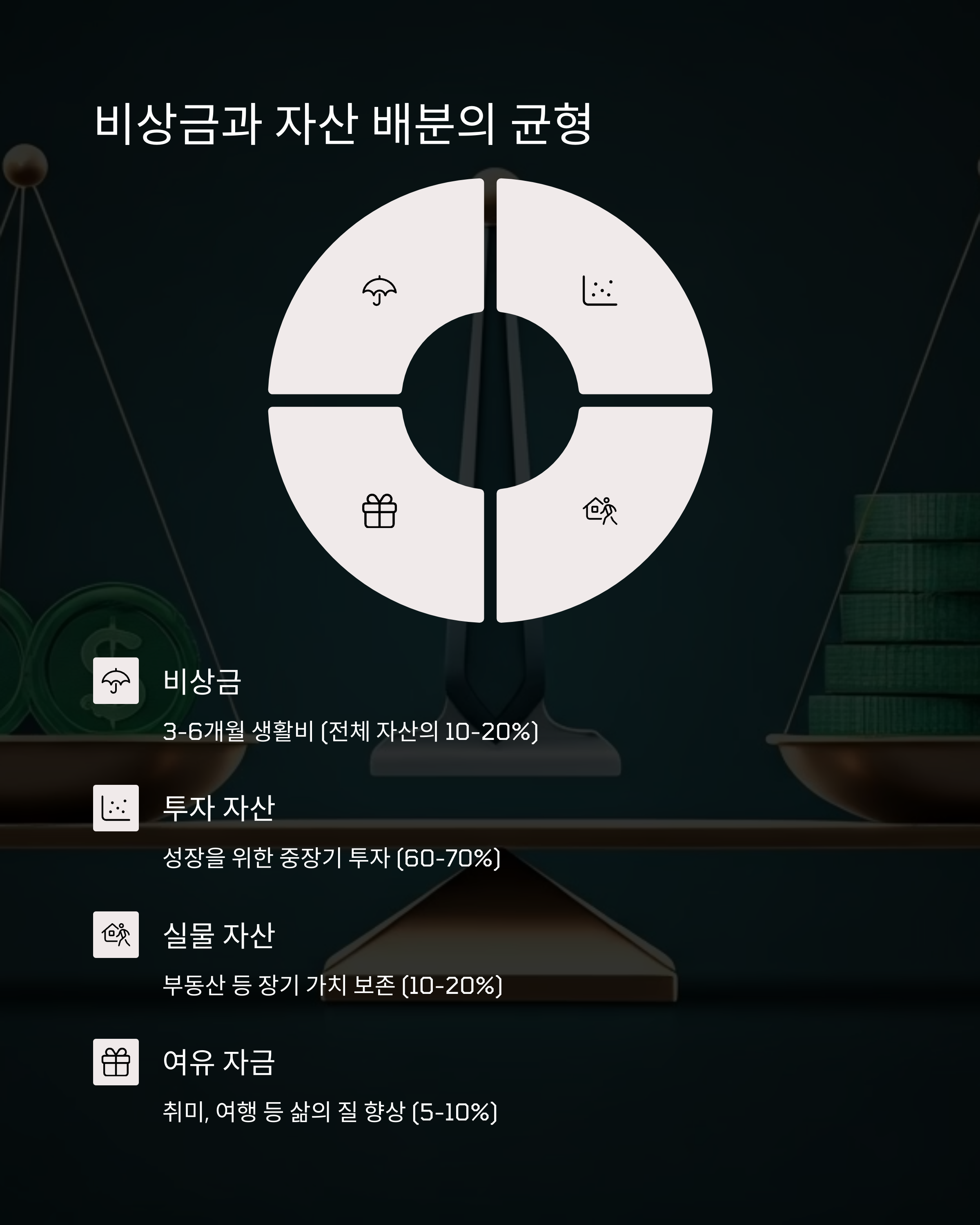 비상금 자산 배분의 균형