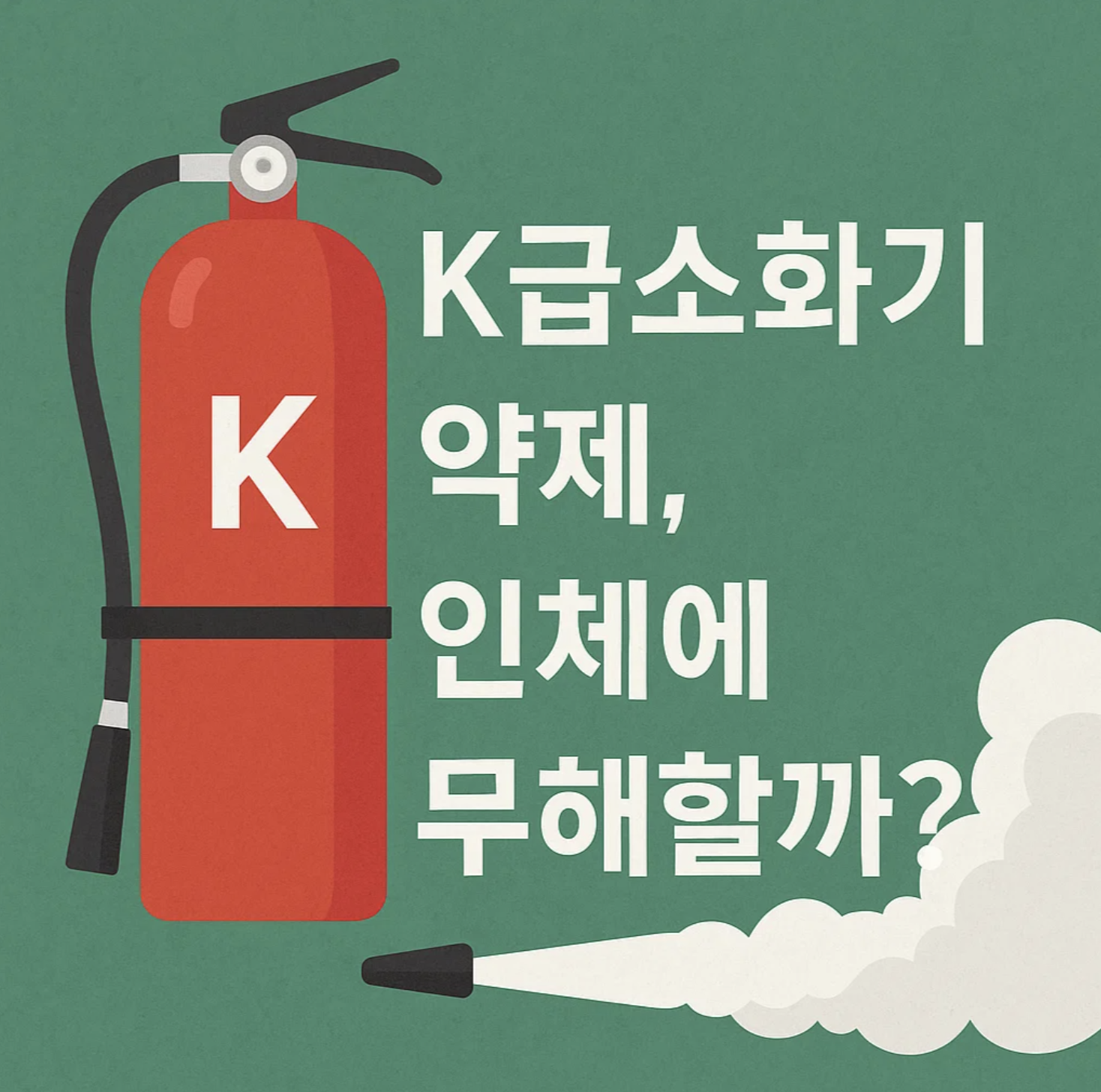 K급소화기 약제, 인체에 무해할까?