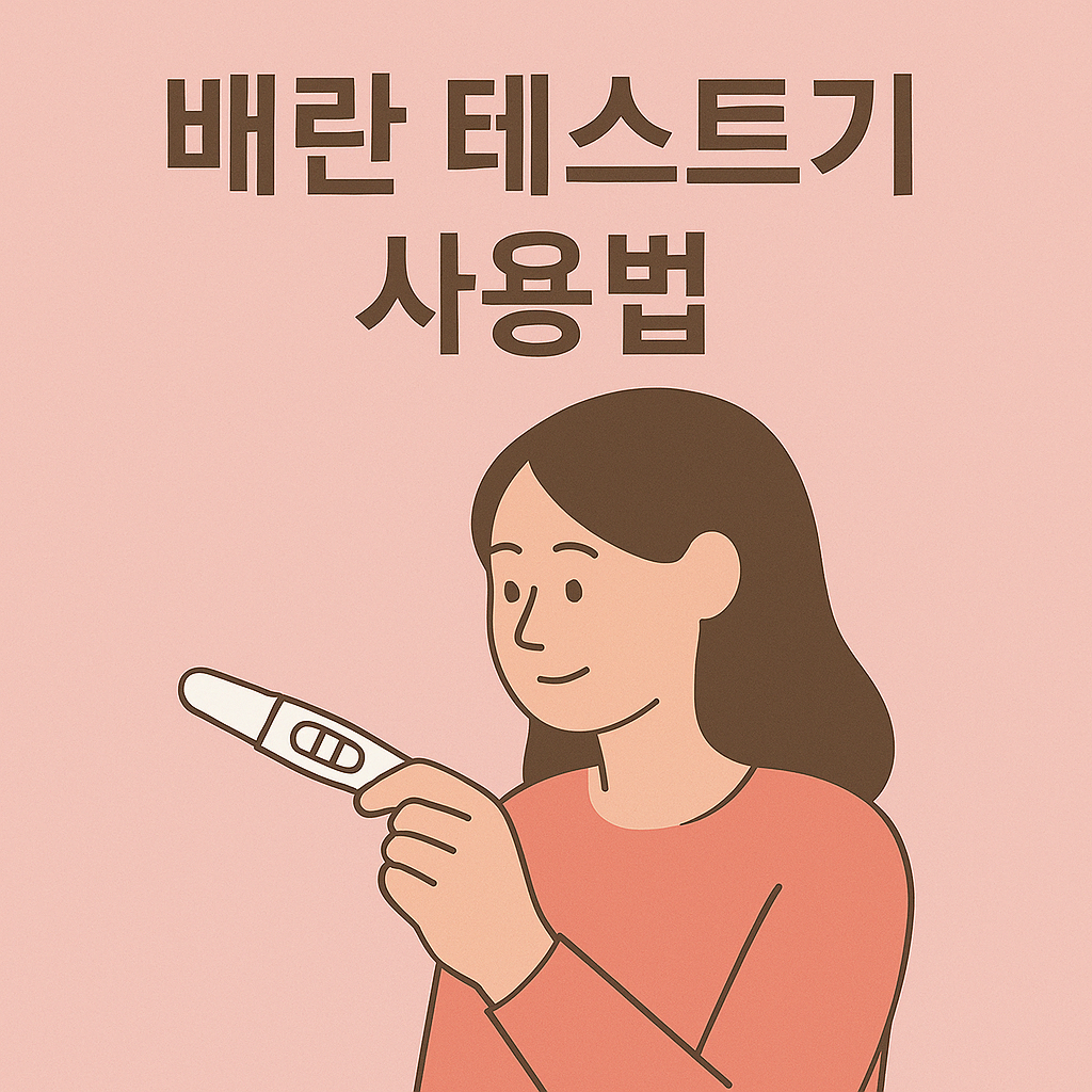 배란 테스트기 사용법