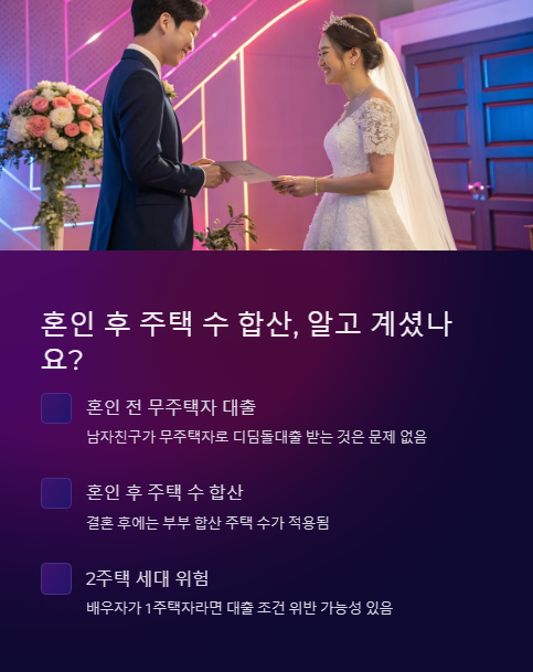 혼인 후 주택 수 합산 알고 계셨나요?