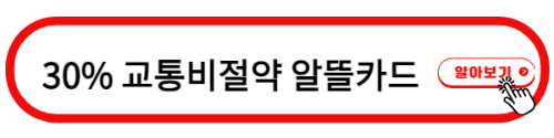 교통비절약 알뜰교통카드 신청하기