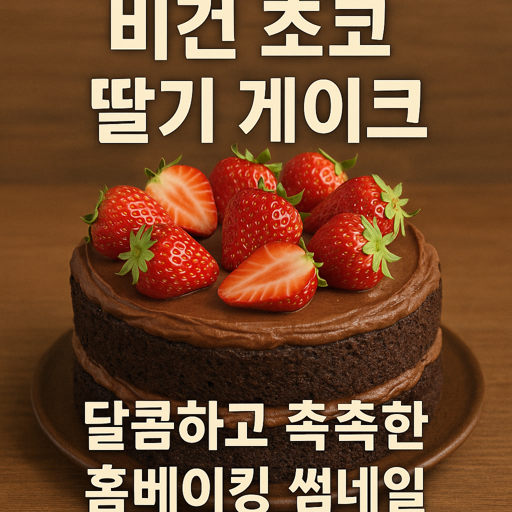 초코 딸기 케이크