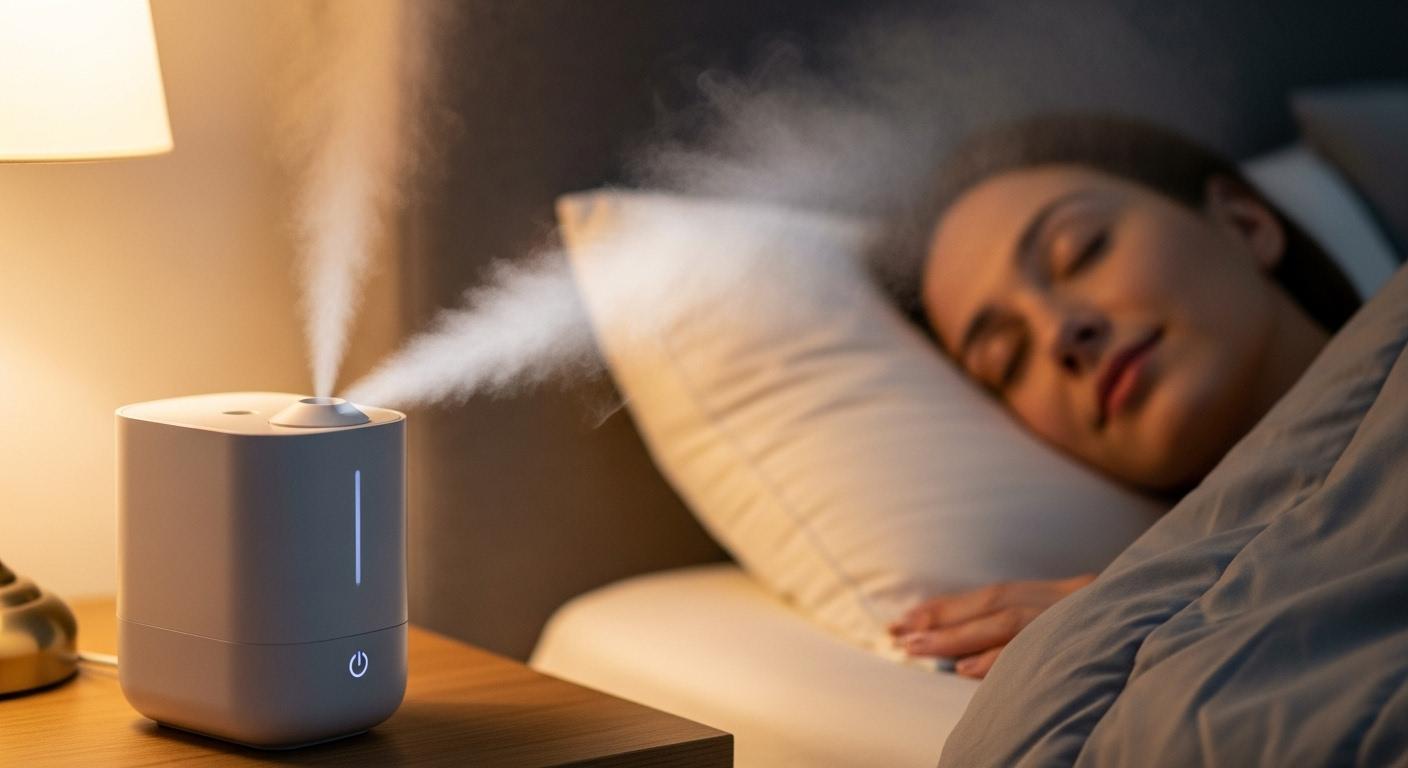 가습기 방향 얼굴