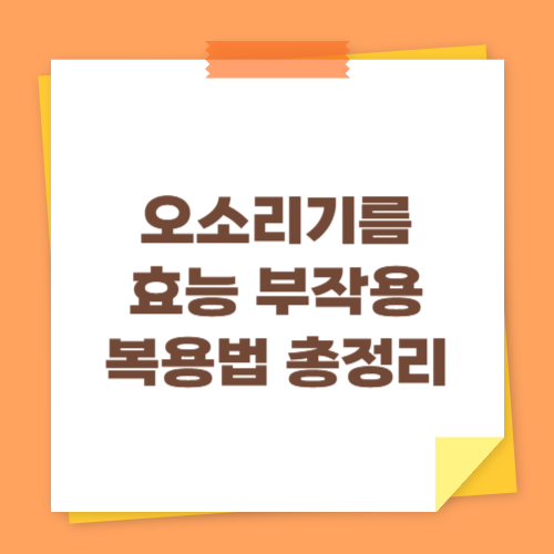 오소리기름 효능 부작용 복용법 총정리