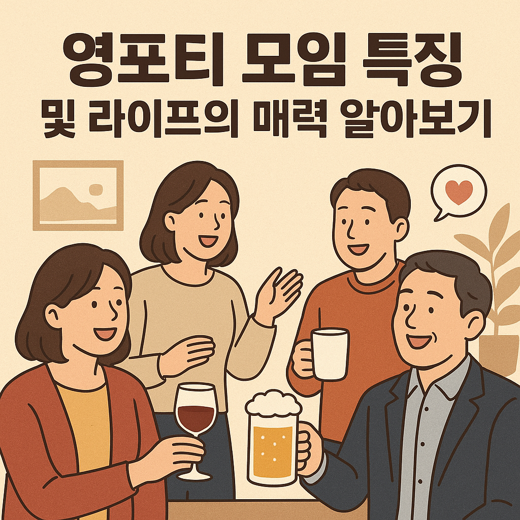 영포티 모임 특징 및 라이프 매력