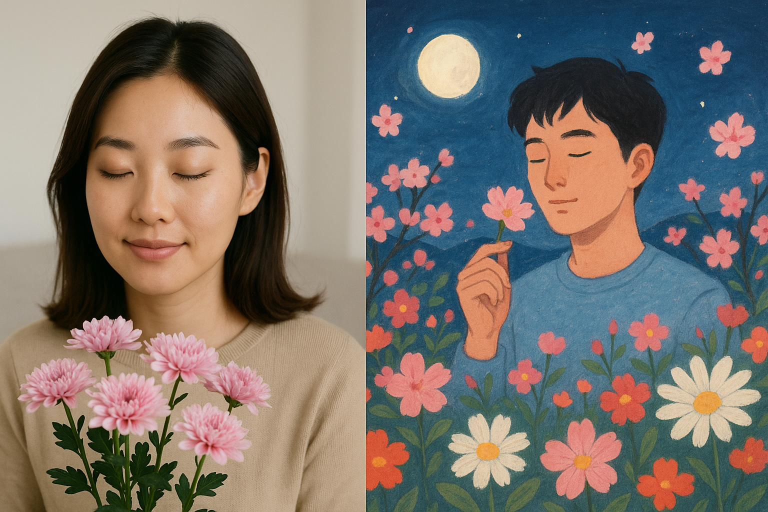 꽃을 감상하는 꿈