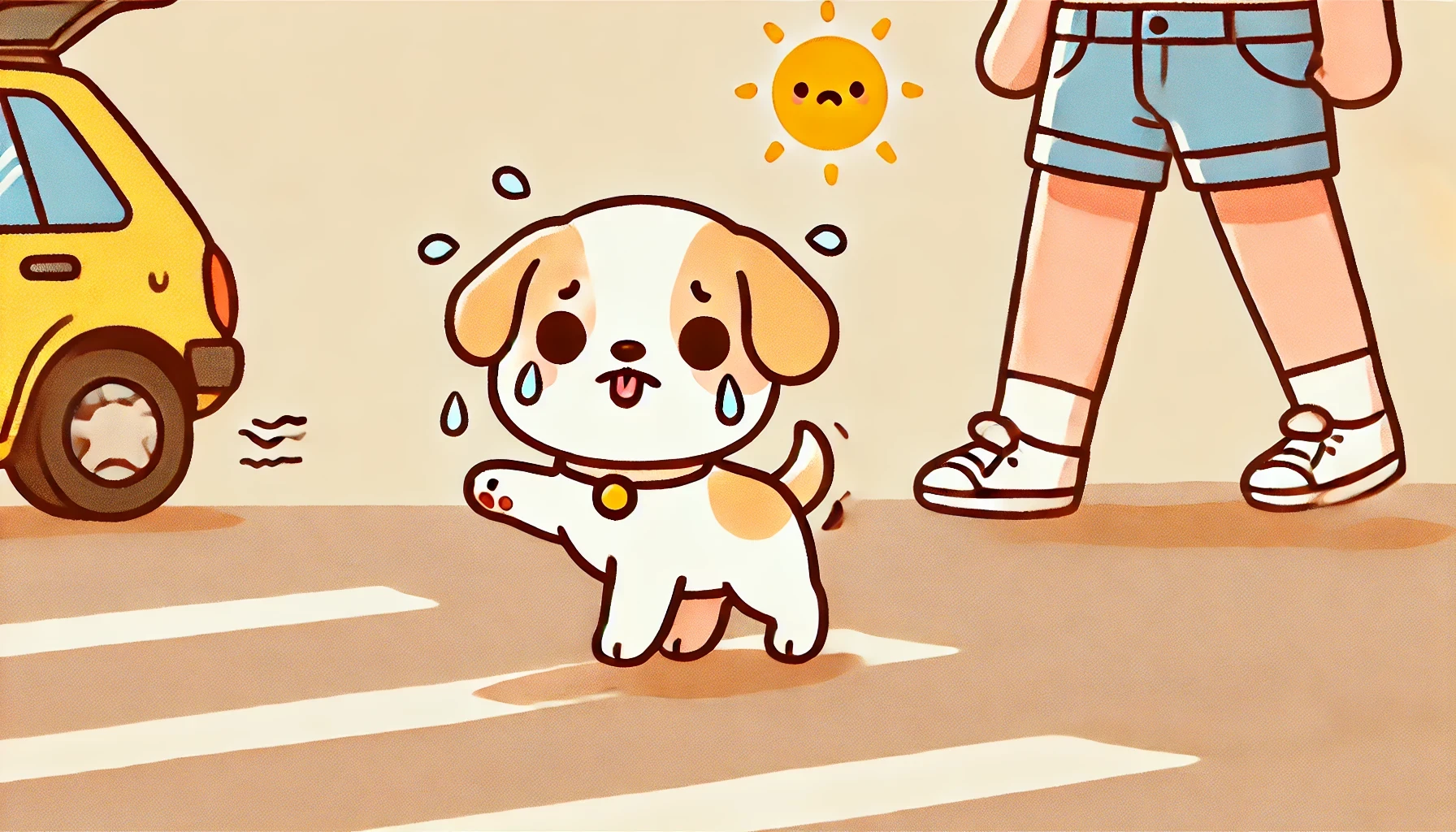 반려견 발바닥 화상