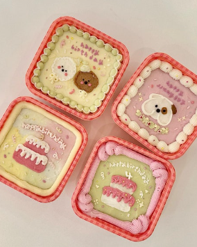 왈테이블 강아지 케이크 종류