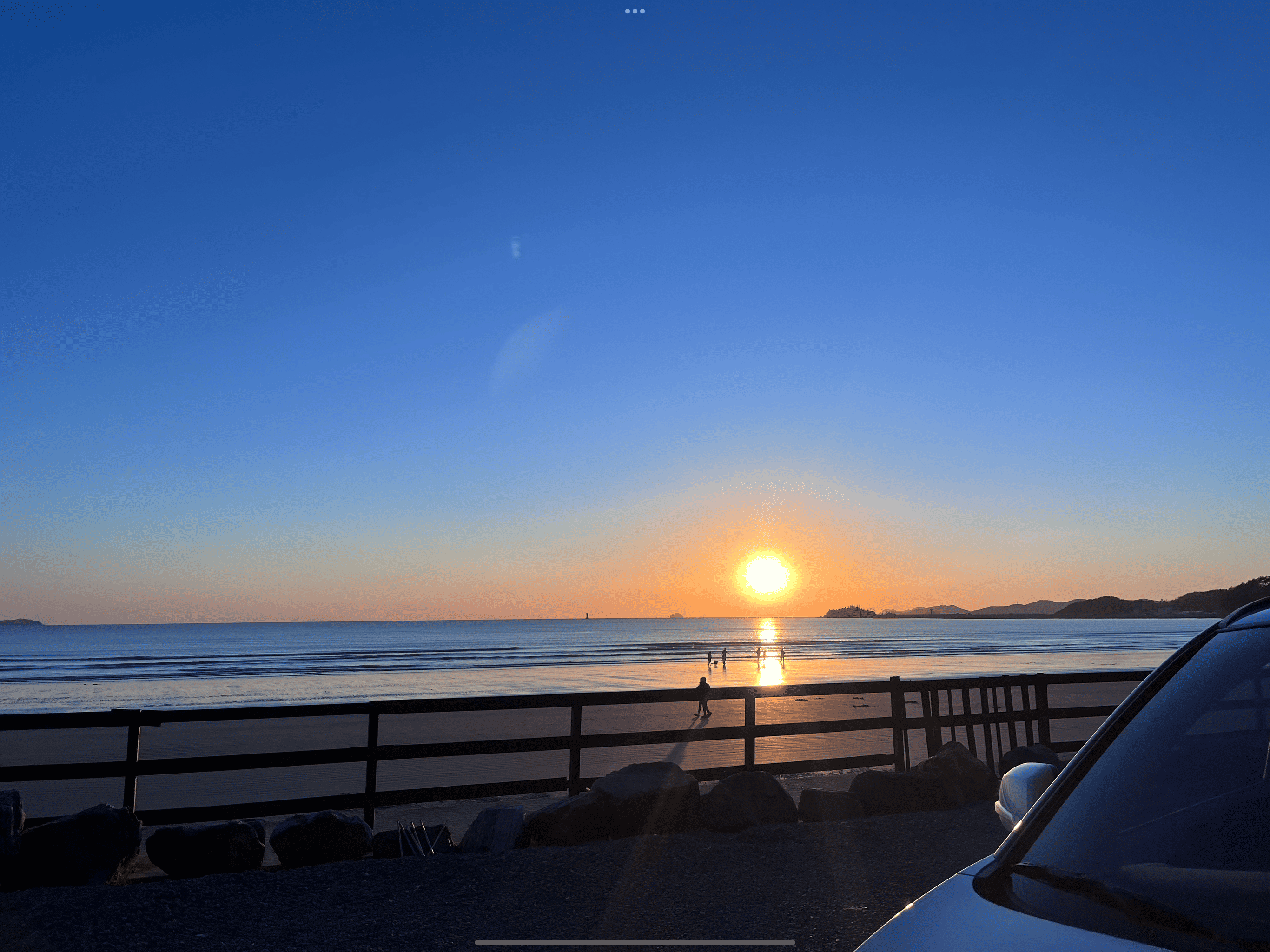 몽산포 바다노을 모습