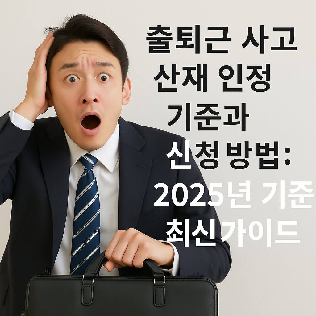 출퇴근 사고 산재 인정 기준과 신청 방법 : 2025년 기준 최신 가이드