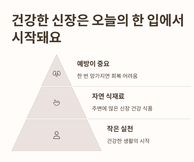 결론: 건강한 신장은 오늘의 한 입에서 시작돼요