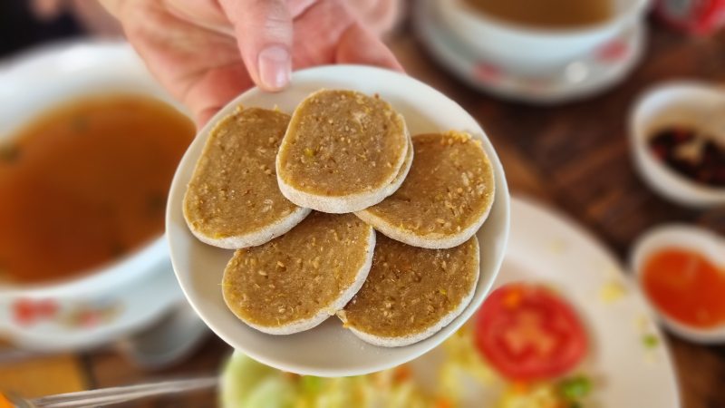 생강이 들어있는 경단 