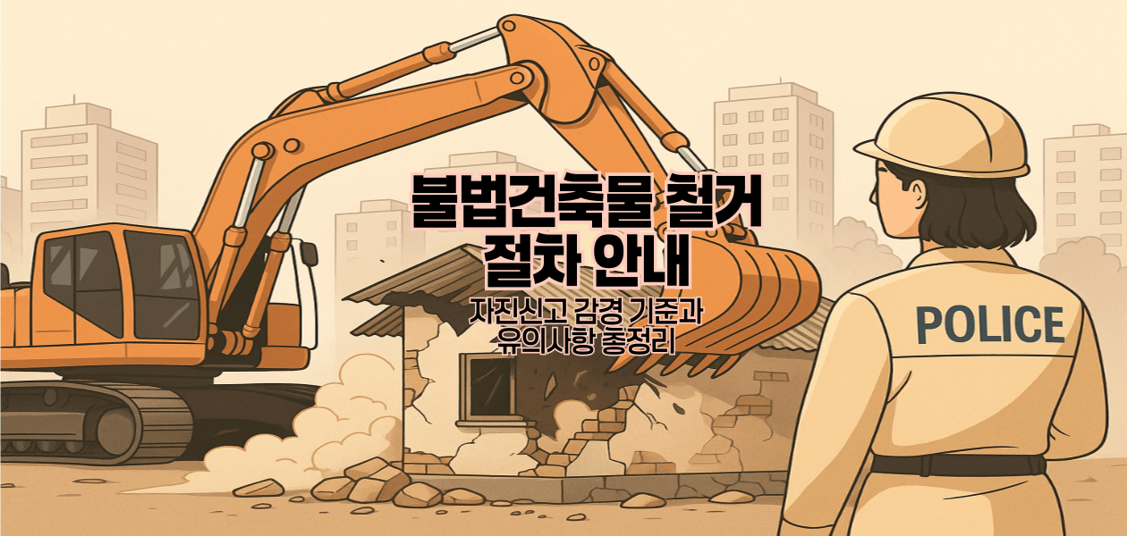 불법건축물 철거 절차 안내｜자진신고 감경 기준과 유의사항 총정리