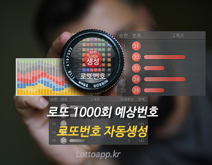 로또 1000회 당첨 예상번호 자동