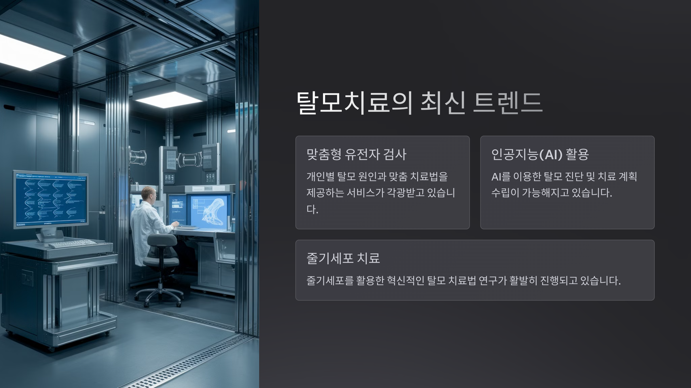 탈모 치료 방법