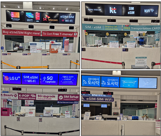 Airport roaming counter