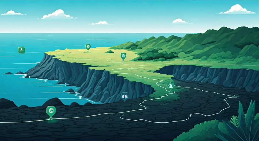 3구간 돌과 새 생명의 길 - 제주 워킹프로그램 - 난이도 하