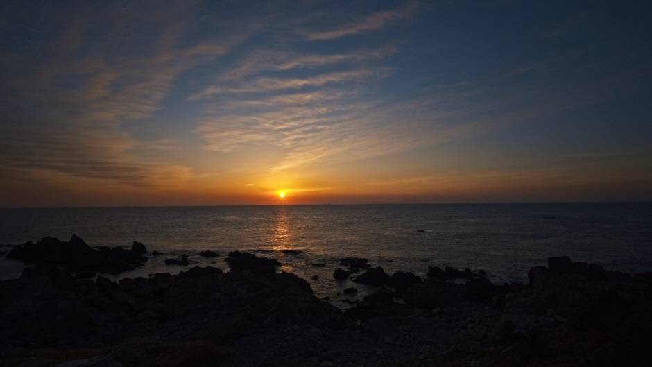 울주 간절곶 해맞이 축제 해넘이 모습