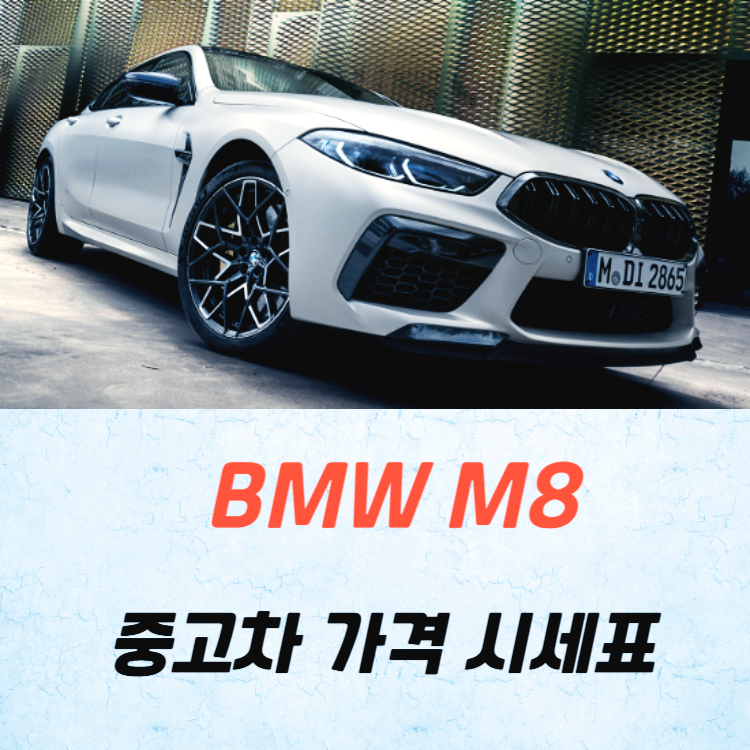 BMW M8 중고차 가격 시세표 고속 시내 연비