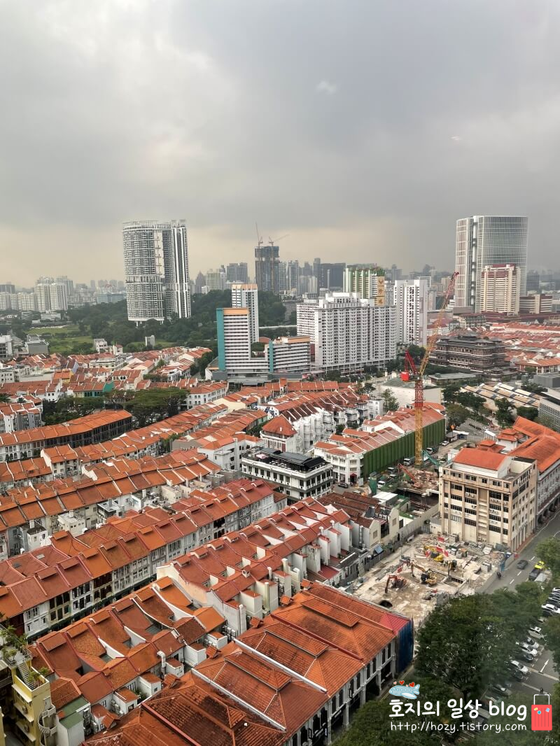 소피텔 싱가포르 시티센터 럭셔리 클럽룸 헤리테지뷰