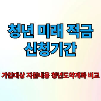 청년미래적금 신청기간