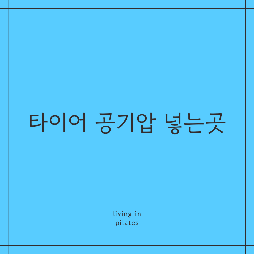 타이어 공기압 넣는곳