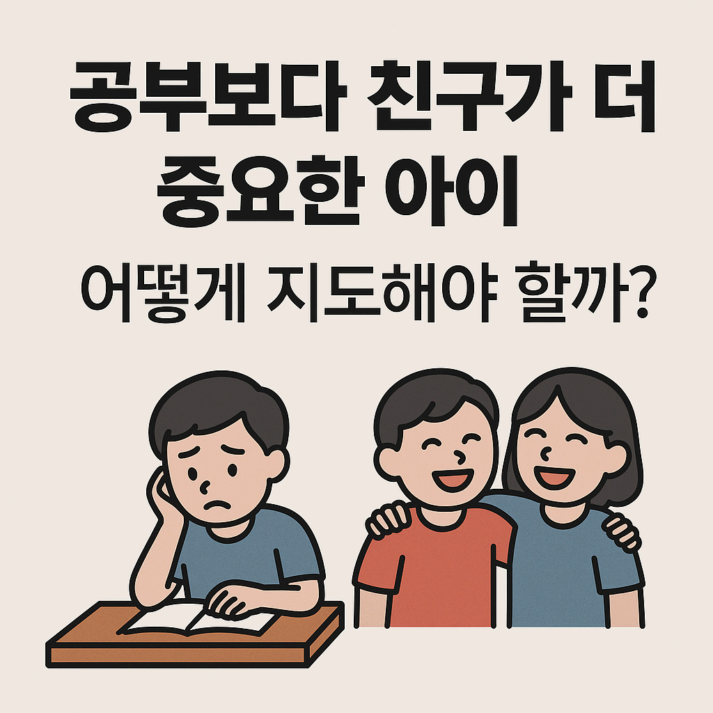 공부보다 친구가 중요한 아이