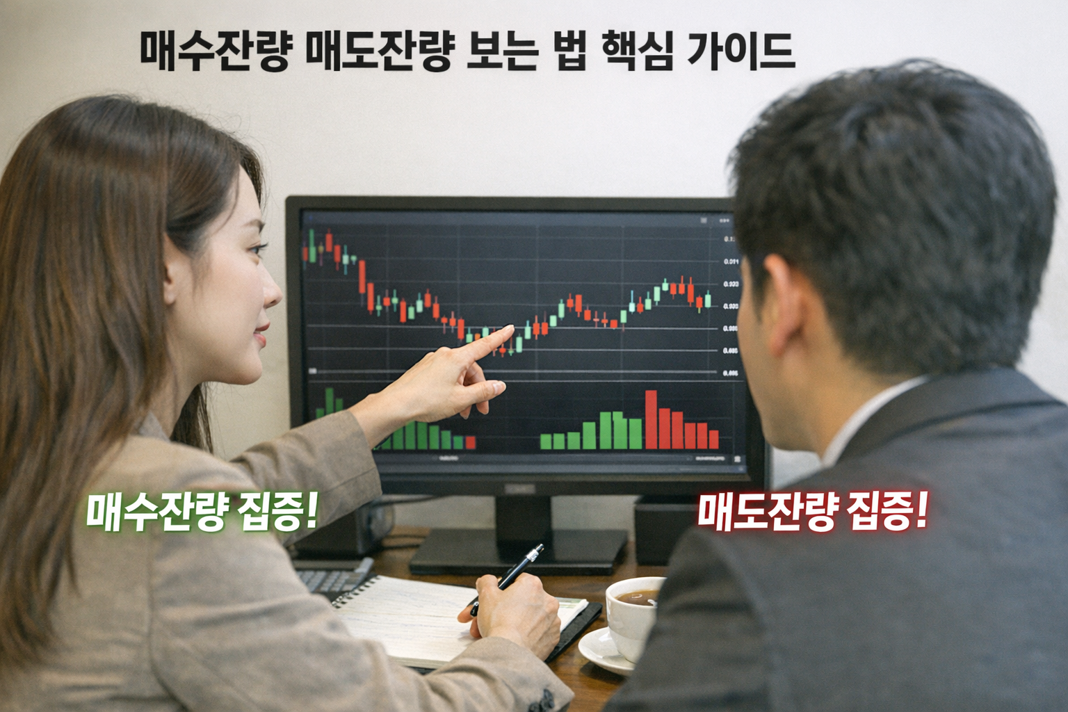 매수잔량 매도잔량 보는 법