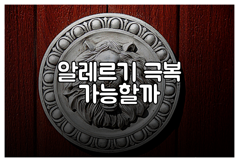 알레르기 극복 가능할까