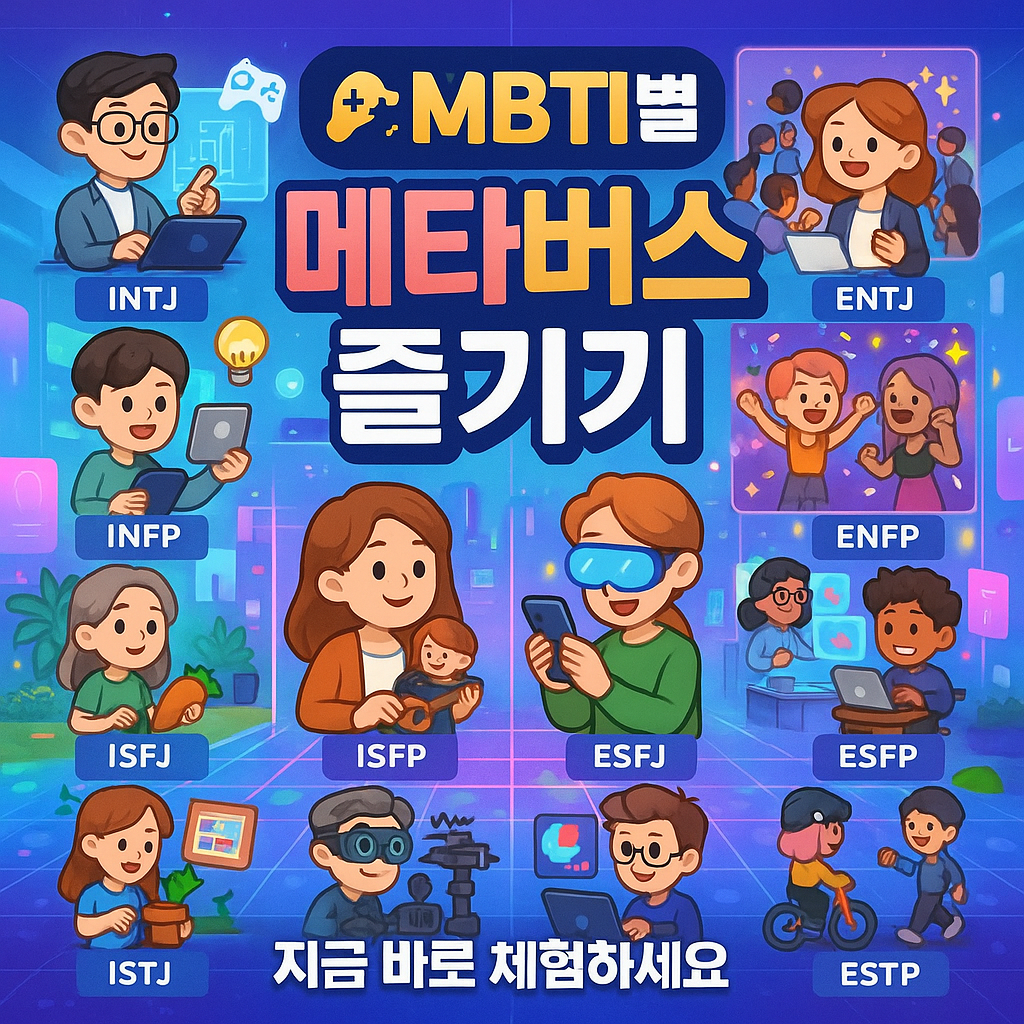 MBTI별 메타버스 즐기는 방법 ❘ 성격에 맞는 가상현실 가이드