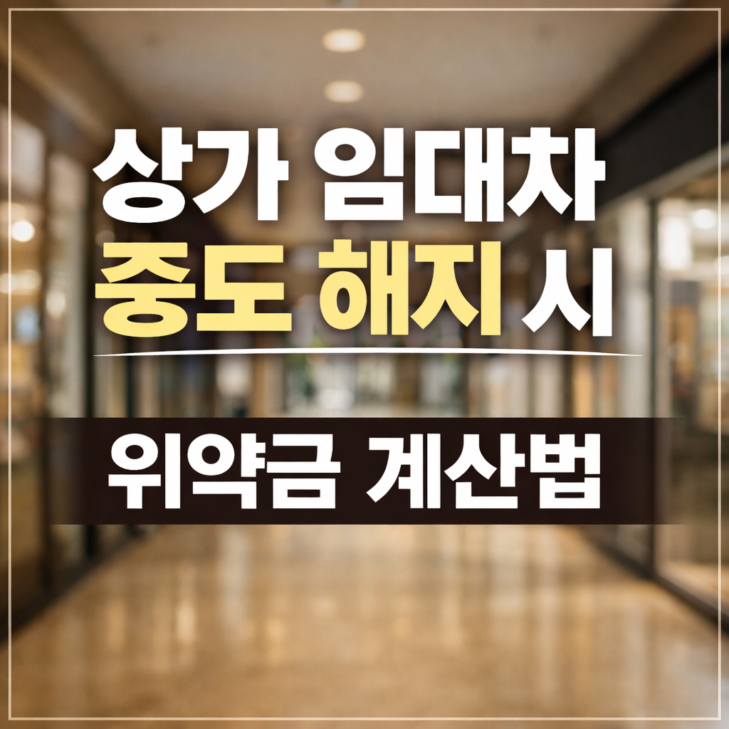 상가임대차 중도해지