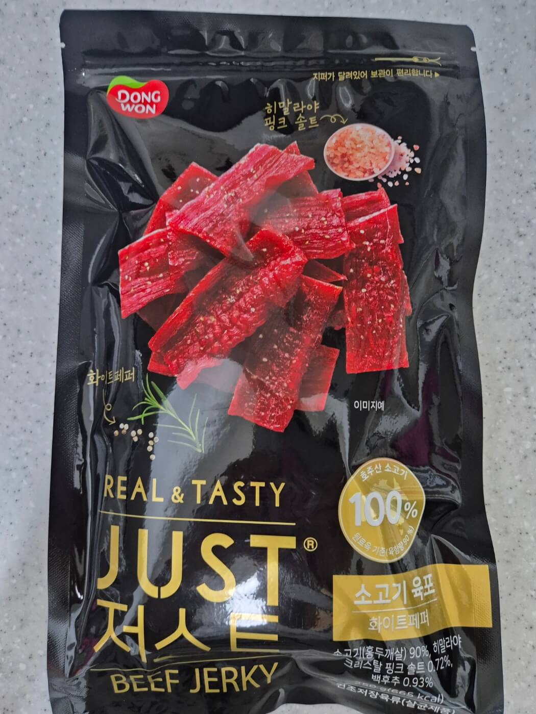 동원 저스트 소고기육포 화이트페퍼