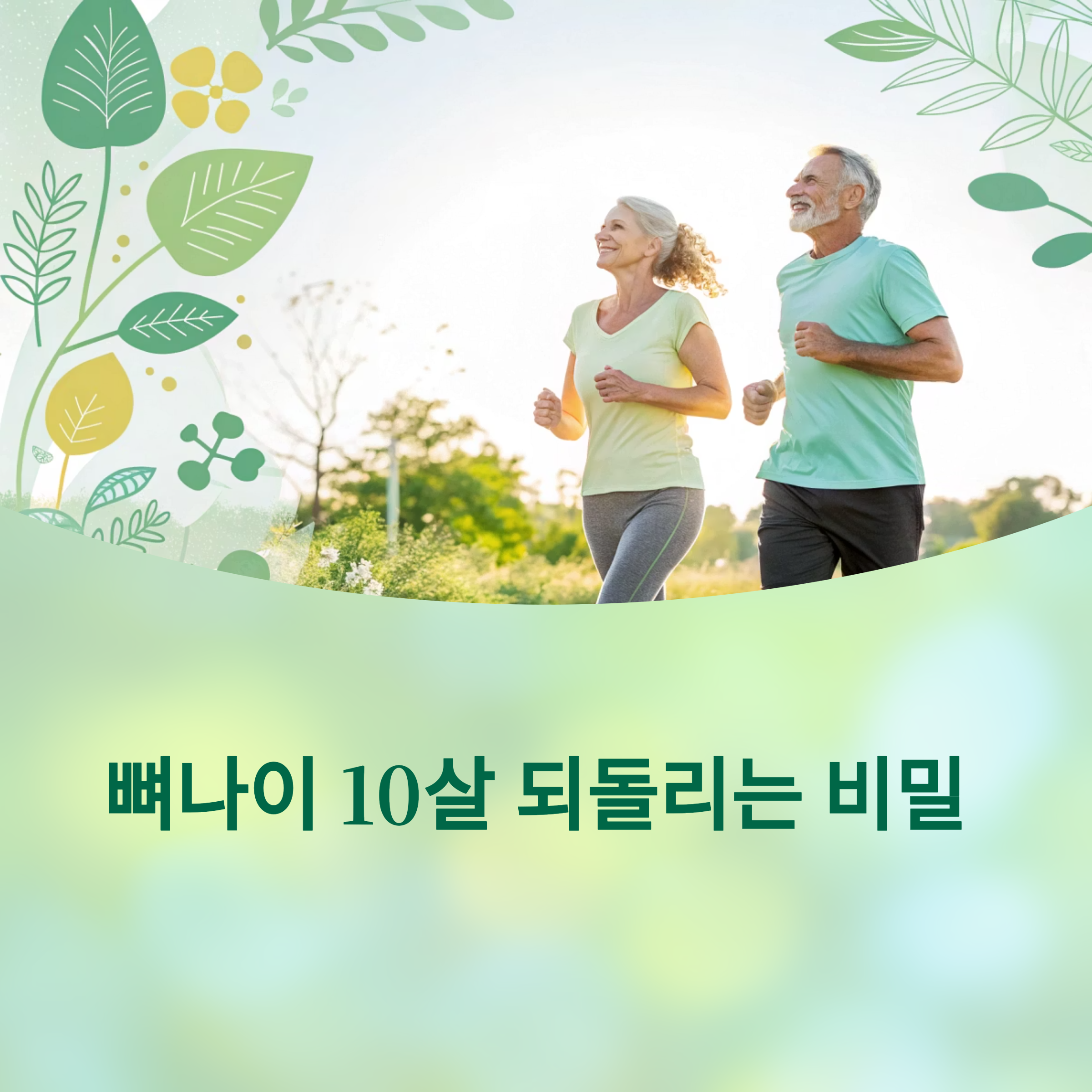 뼈나이 10살 되돌린 중년들의 비밀, 효과적인 영양제 조합에 대한 이미지