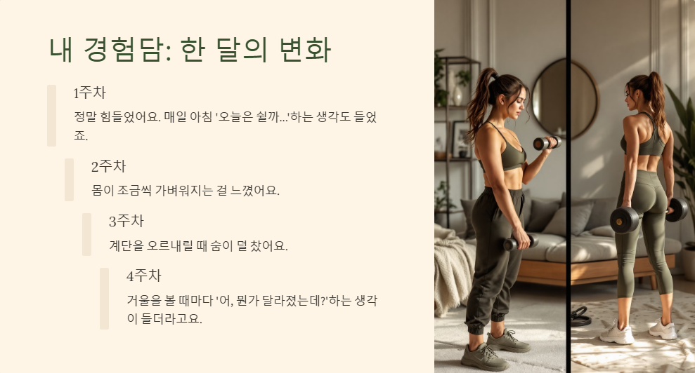 하루 10분 맨몸 운동 루틴