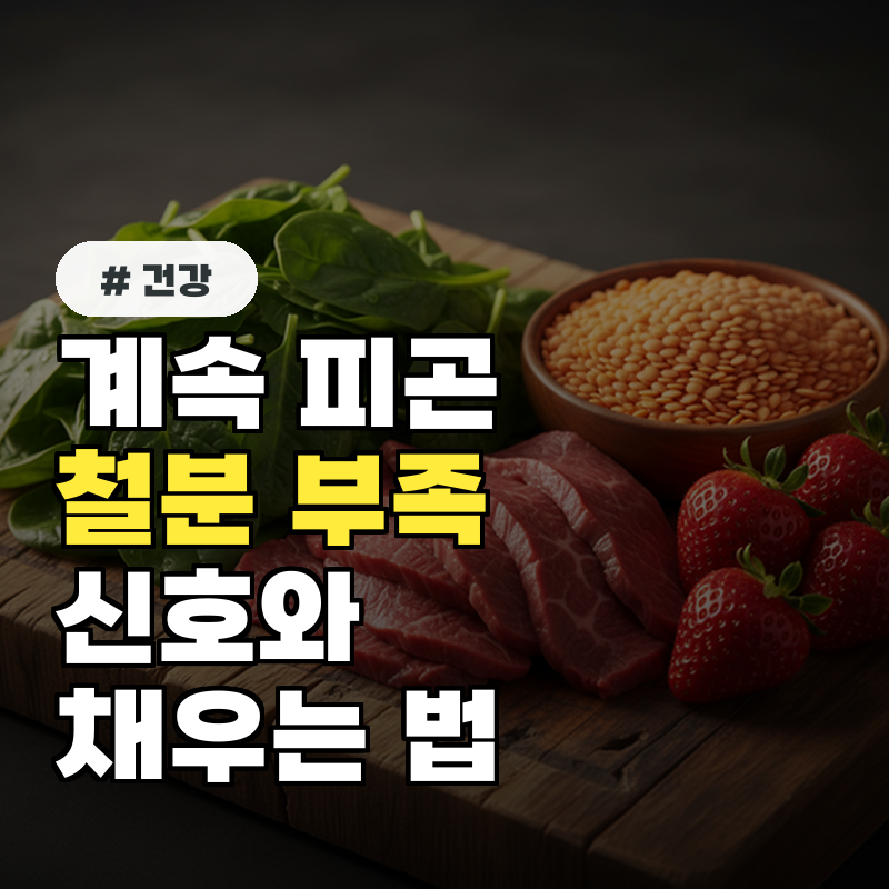 계속 피곤하다면 당장 확인! 철분 부족 신호와 채우는 법