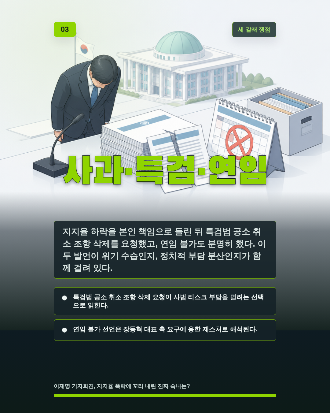 사과·특검·연임