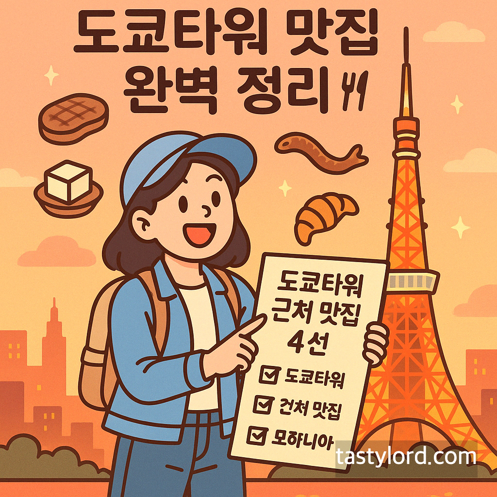 먹을게 너무 없는 도쿄 타워 주변 맛집 베스트 4