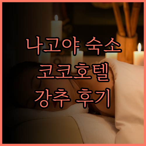 나고야 숙소 고민 끝 코코 호텔 나고