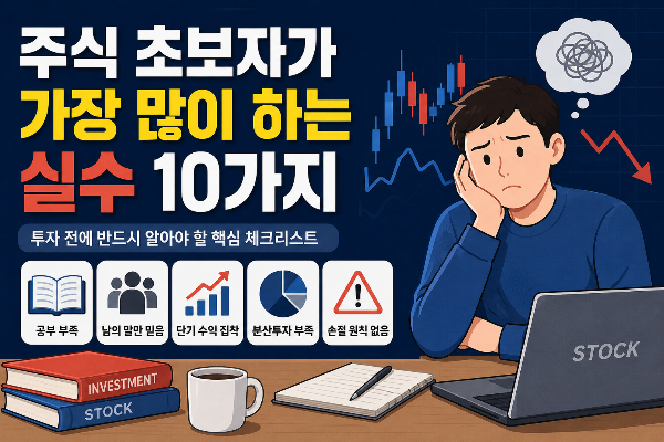 주식 초보자가 가장 많이 하는 실수 10가지