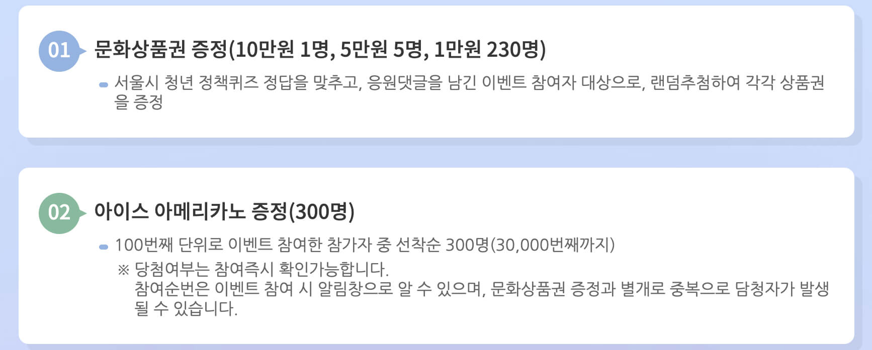 당첨자 내용