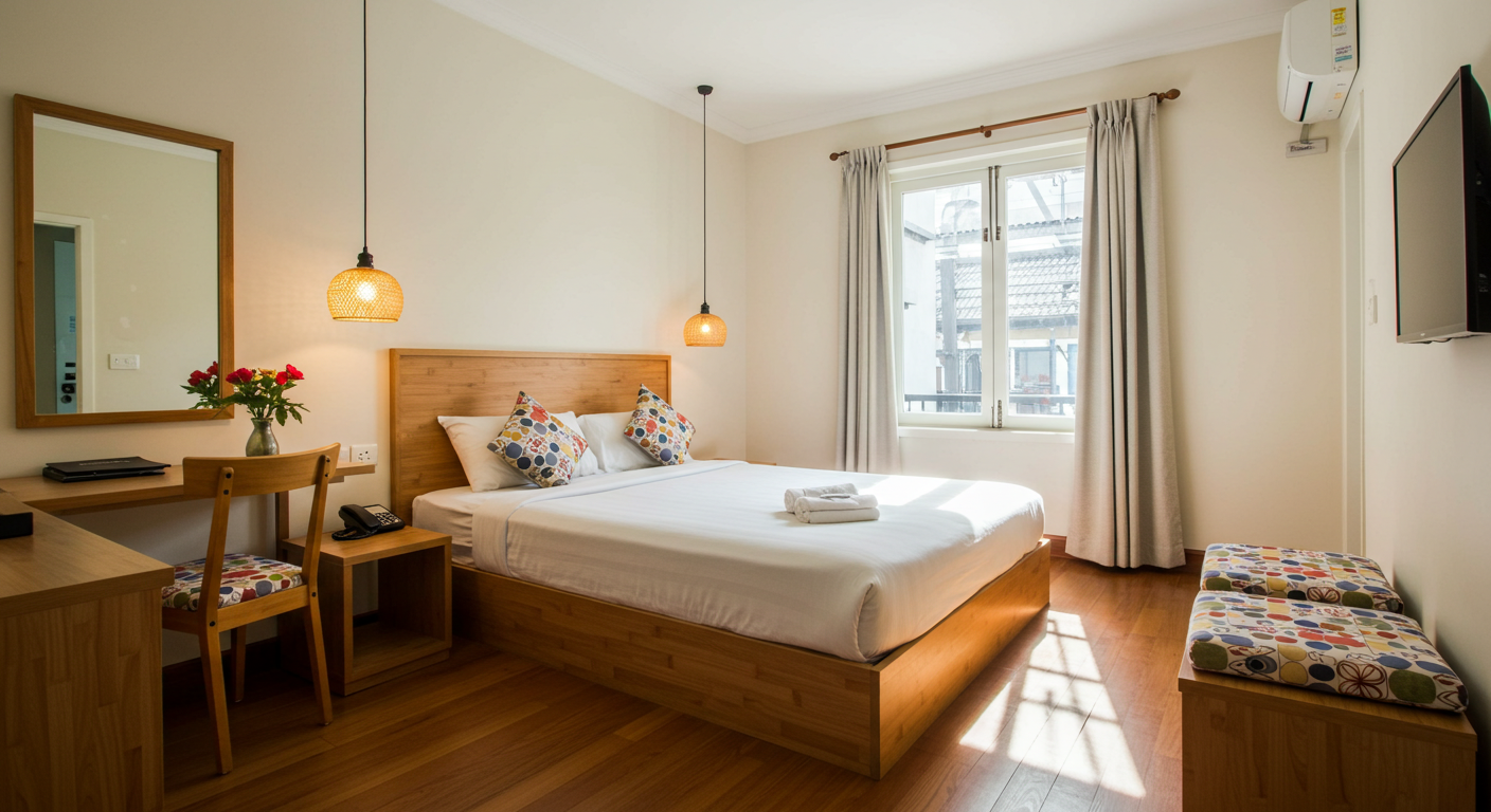 방콕 카오산 로드 숙소 내부