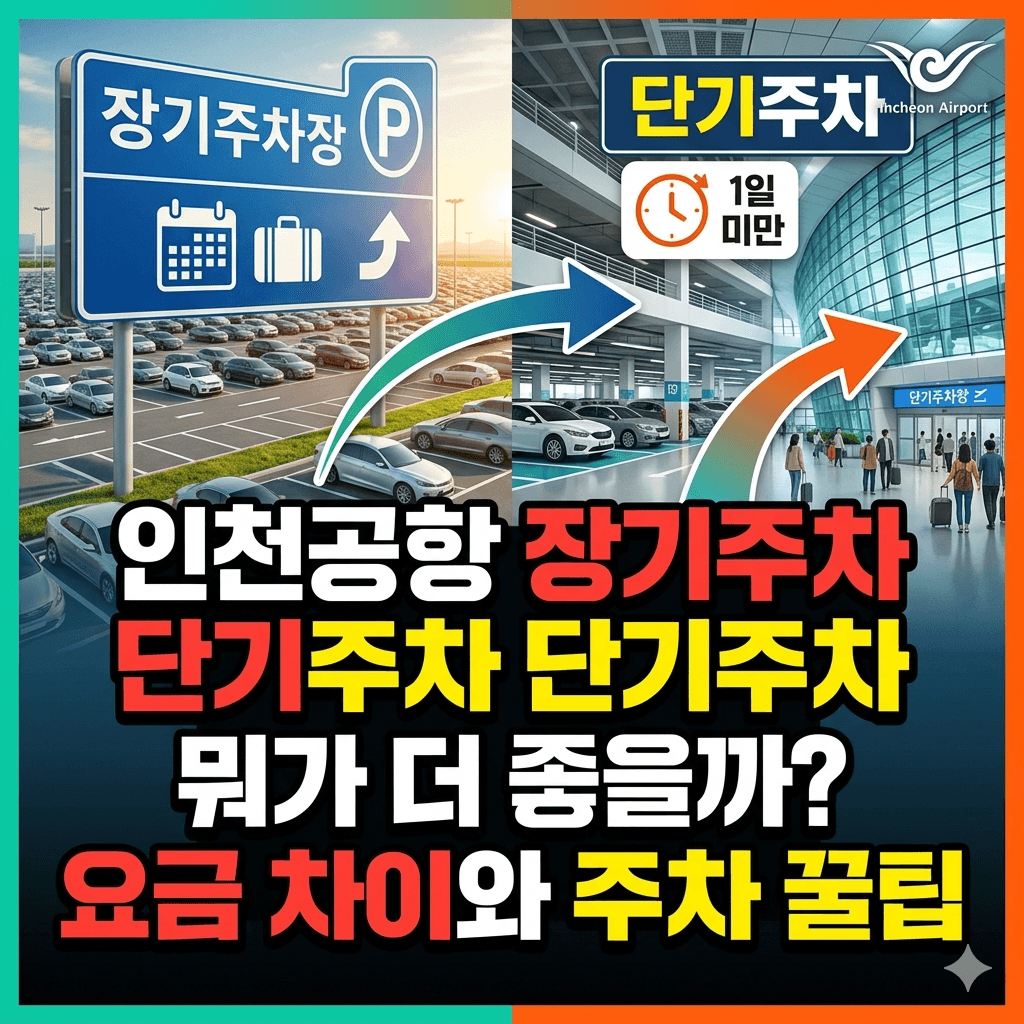 인천공항 장기주차, 단기주차