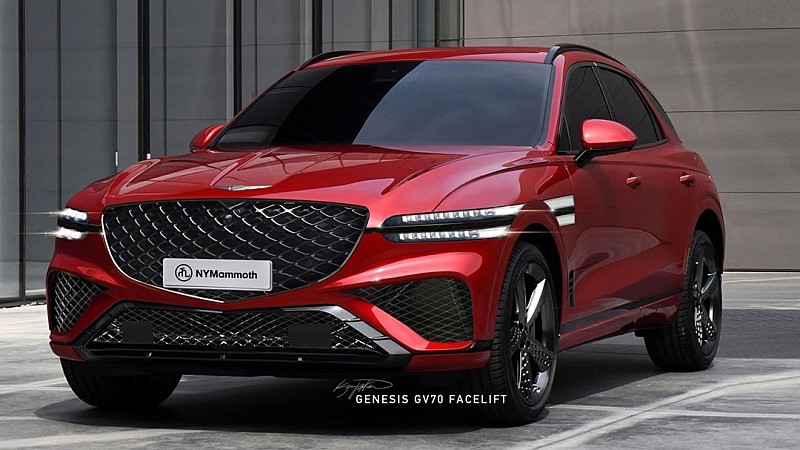 제네시스 GV70 페이스리프트 예상도