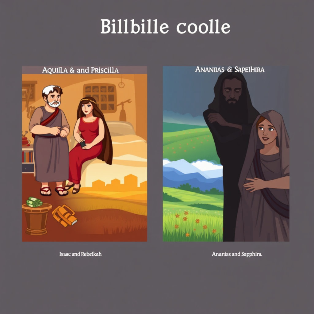 성경 속 부부 인물 비교