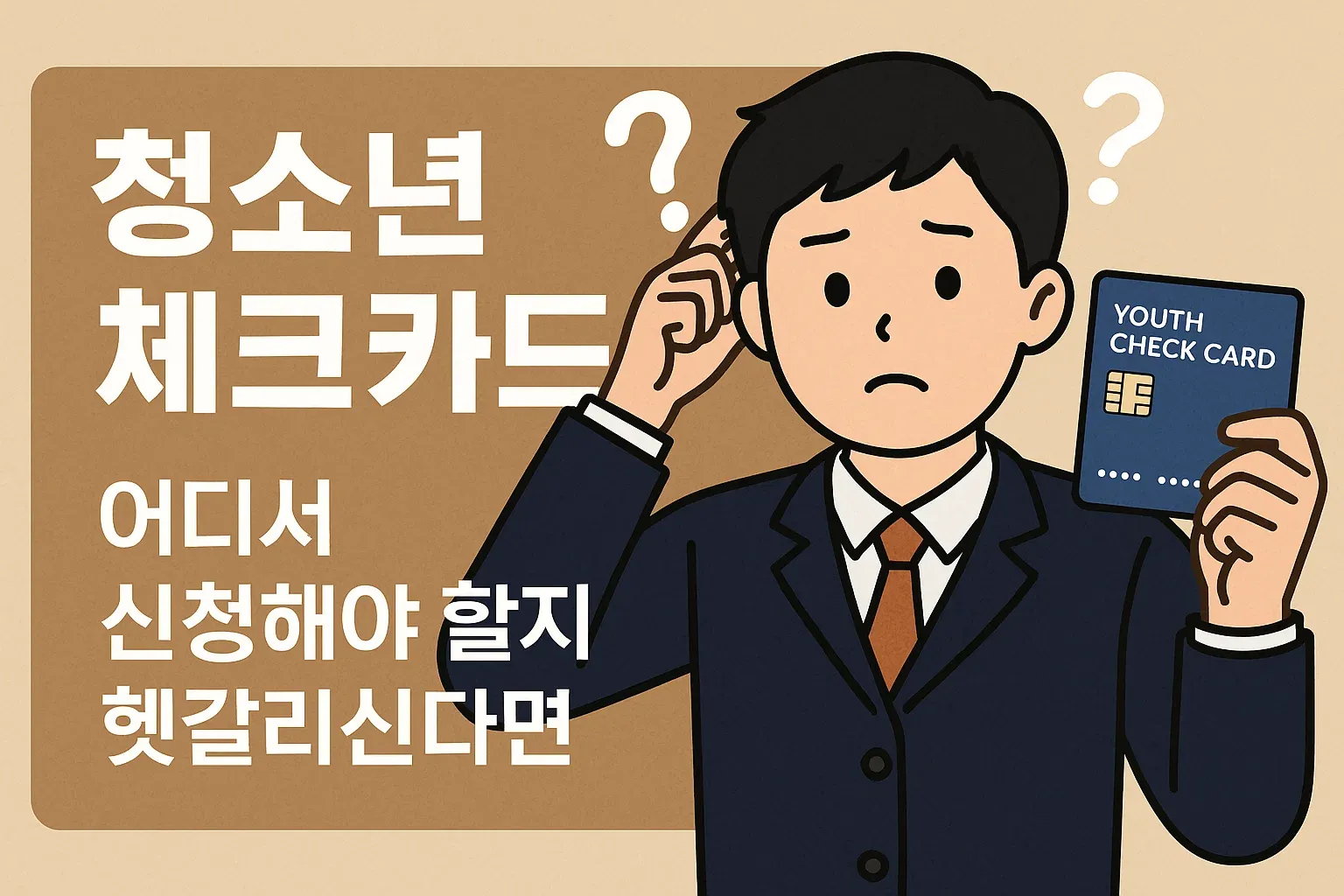 청소년 체크카드, 어디서 신청해야 할지 헷갈리신다면