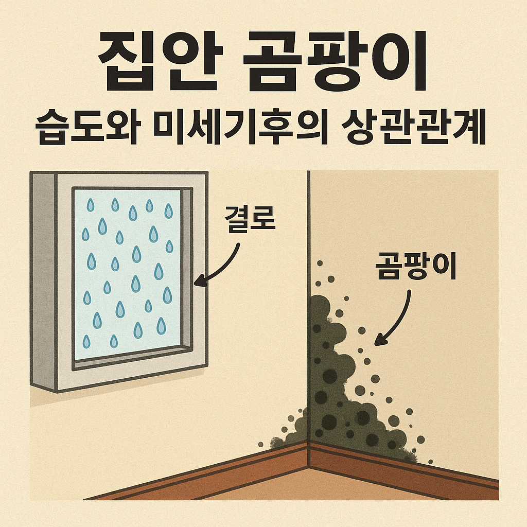 집안 곰팡이 – 습도와 미세기후의 상관관계